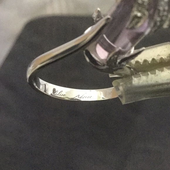 VtgAntiq925SterlingSilverLoLoEliseAdoreAmethystRg7 - Picture 8 of 8